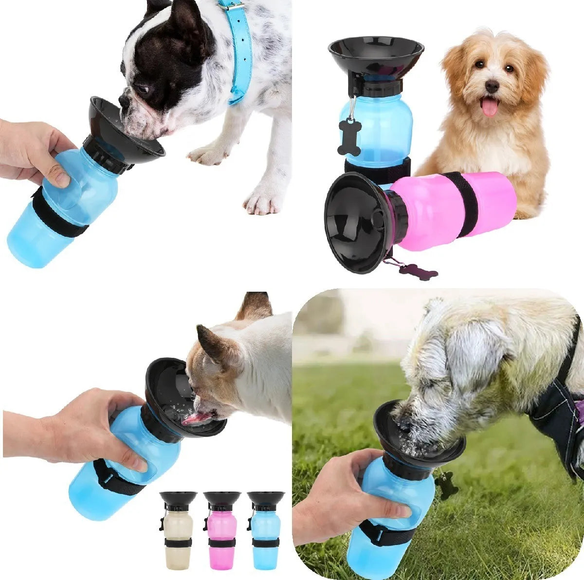 Botella de Agua Exprimible para Mascotas